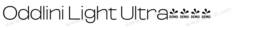 Oddlini Light Ultra字体转换